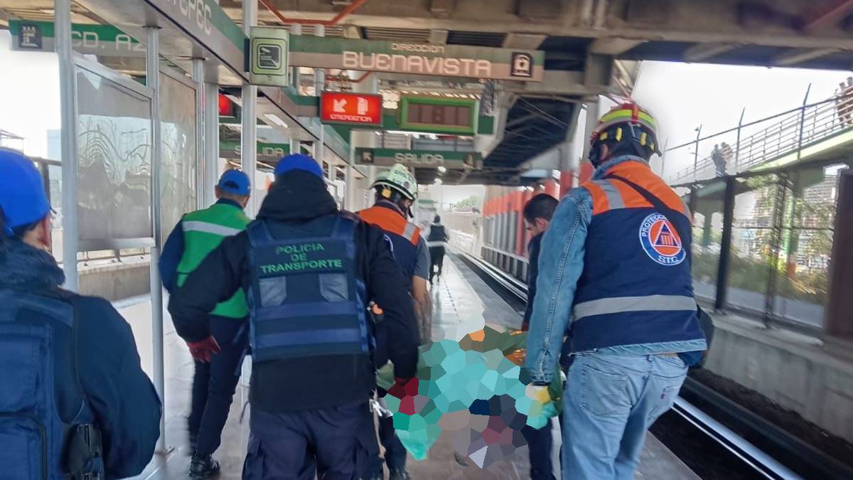 Hombre se arroja a las vías del Metro en Ecatepec