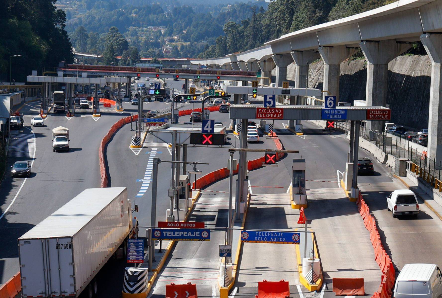 Aviso: cierre parcial de la autopista México-Toluca los días 8 y 9 de noviembre