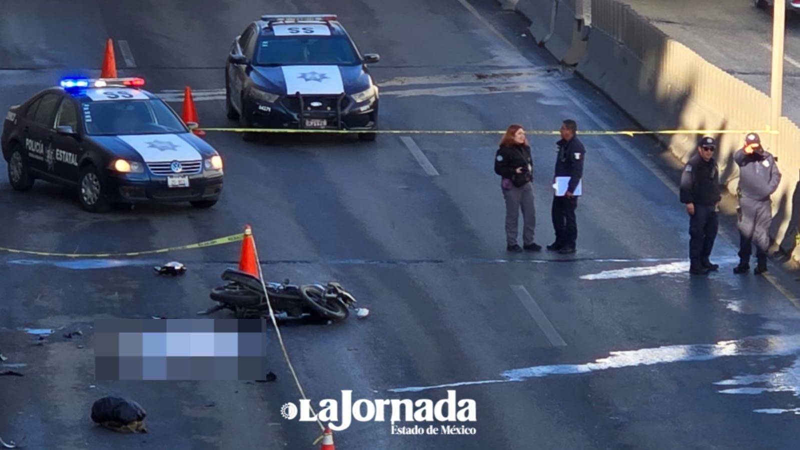 Motociclista pierde la vida tras derrapar en Paseo Tollocan