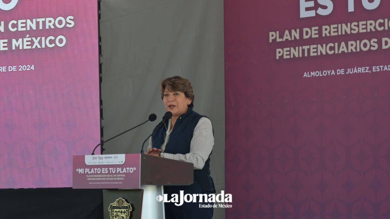 Delfina Gómez encabezó primer festival gastronómico en penal de Almoloya de Juárez