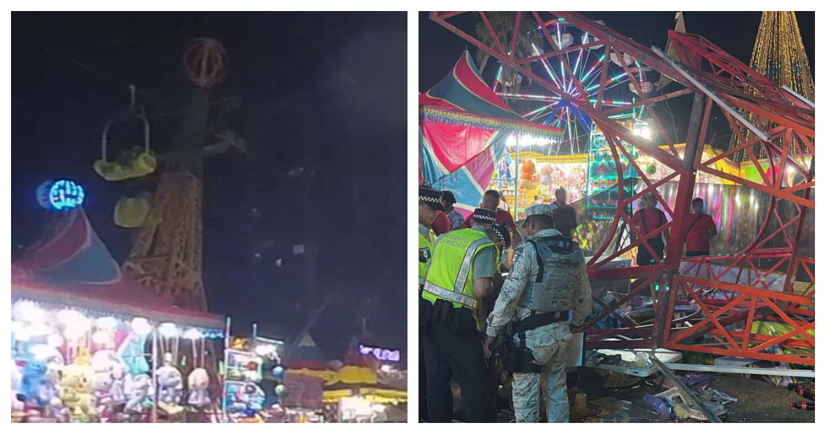 Se trató de un juego mecánico con la forma de la Torre Eiffel ubicado dentro de la Feria del Club de Golf, en la Costera Miguel Alemán de Acapulco.