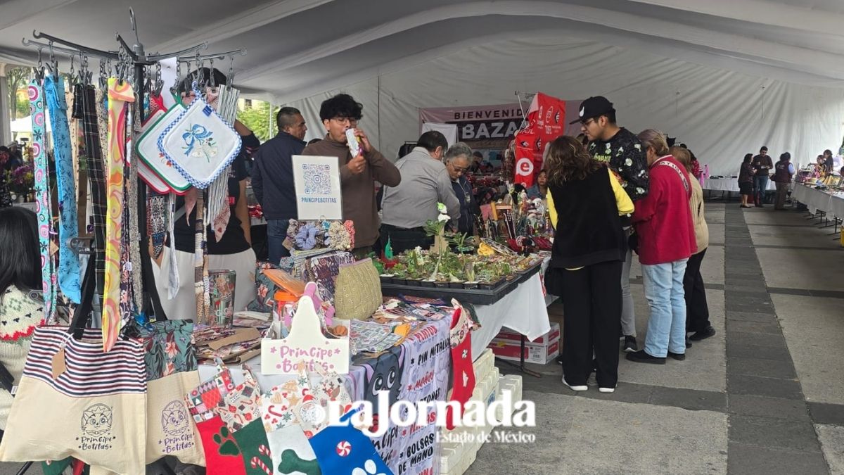 Toluca: Realizan bazar navideño a favor de niños en vulnerabilidad