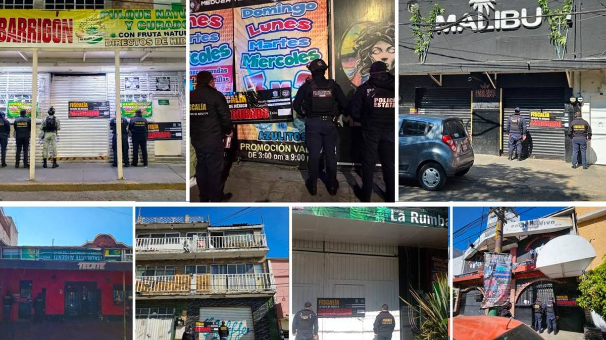 Operación “Atarraya” aseguran siete bares más en Naucalpan y Tlalnepantla