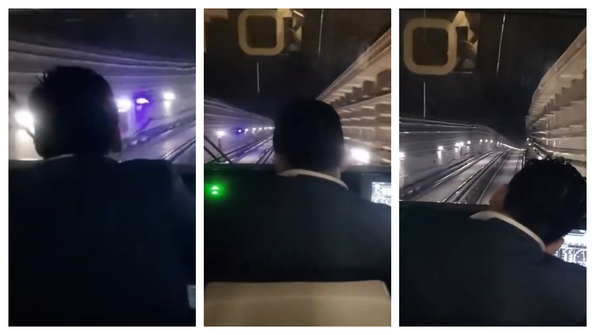 Se ha hecho viral un video de conductor del Metro en estado de ebriedad que se iba quedando dormido en el trayecto.