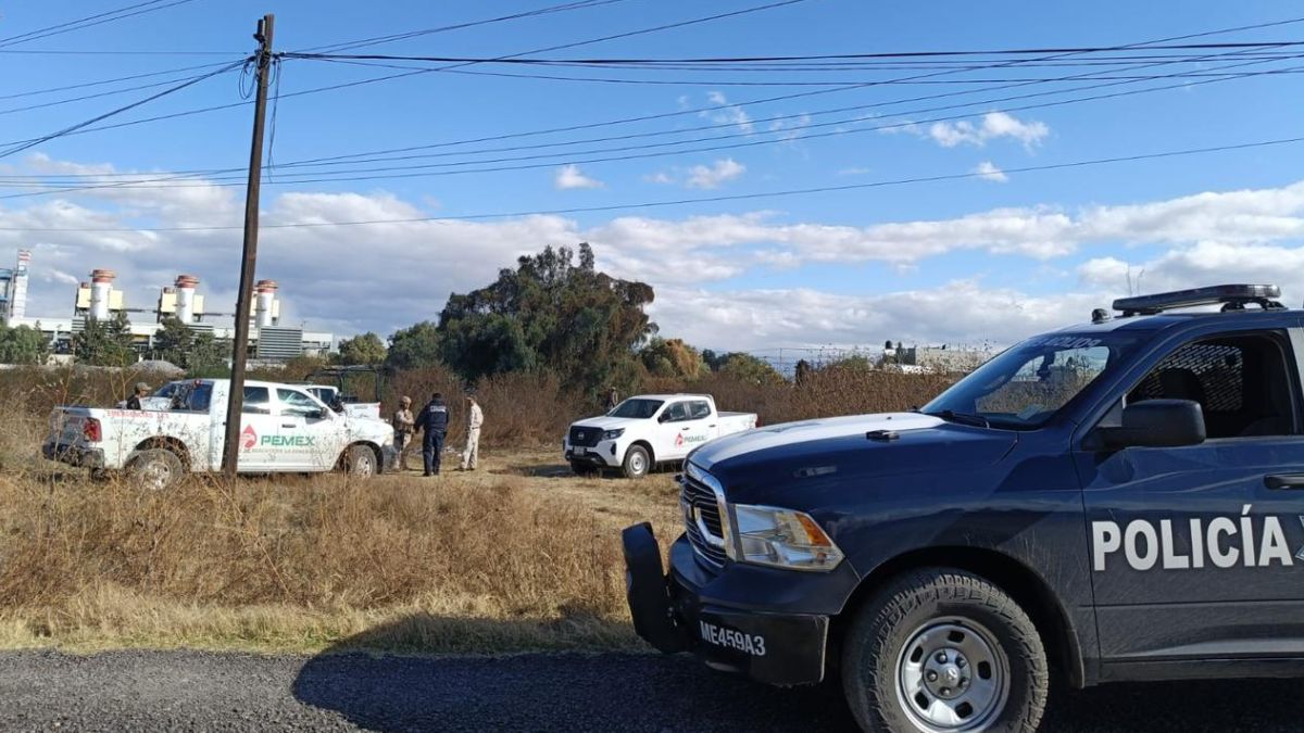 Secretaría de Seguridad estatal y Guardia Nacional resguardan toma clandestina conectada a PEMEX